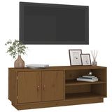 TV Cabinet Honey Brown 105x34x40 cm Solid Wood Pine 818223