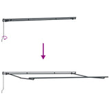 Retractable Awning Red and White 450 x 300 cm 3330917
