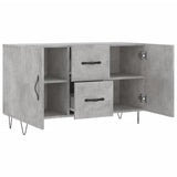 Sideboard Concrete Grey 100x36x60 cm Engineered Wood 828168