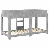 Bunk Bed for Kids Concrete Grey 80 x 200 cm Engineered Wood 3410526