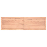 Wall Shelf Light Brown 180x50x cm Treated Solid Wood Oak 363720