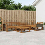 Outdoor Sofa Set 6 pcs Natural Solid Acacia Wood 3382577