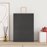 Paper Bags 250 pcs with Handles Black 32x17x44 cm 4101874