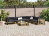 7 Piece Garden Sofa Set Impregnated Wood Pine 3299466