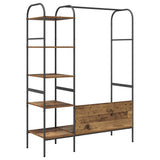 Clothes Rack with Shelf Brown 120 x 44 x 160 cm Engineered Wood 868449