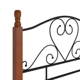 Bed Frame without Mattress Black Metal 90x200 cm 324932