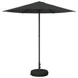 Garden Parasol with Base 230 x 230 cm Polyester Rectangular 42036215