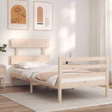 Bed Frame without Mattress Small Single Solid Wood 3195051