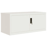 ZNTS File Cabinet White 90x40x145 cm Steel 3188312