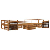 Outdoor Sofa Set 8 pcs Natural Solid Acacia Wood 3383142