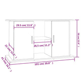 Aquarium Stand Smoked Oak 101x41x58 cm Engineered Wood 833612