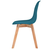 Dining Chairs 4 pcs Turquoise Plastic 244781