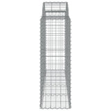Arched Gabion Baskets 30 pcs 200x50x120/140 cm Galvanised Iron 3146358