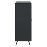 Sideboard with Drawer Black 66 x 34.5 x 90 cm Engineered Wood 895546