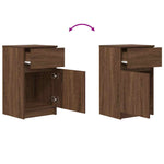 ZNTS Bedside Cabinets 2 pcs Brown Oak 39x35x65 cm Engineered Wood 861332