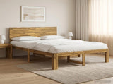 Double Bed Frame with Headboard ROSTOCK White 140 x 200 cm 3405415