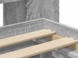 Bed Frame with Storage Grey Sonoma 90 x 200 cm Engineered Wood 3433833