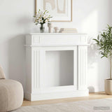 Fireplace Surround White 102 x 26 x 100 cm Engineered Wood 8006642