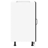Kitchen Base Cabinet "Kalmar" Black Engineered Wood 854319