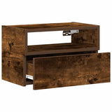 Wall-mounted Bedside Cabinets 2 pcs Smoked Oak 45x26x28.5 cm 858605