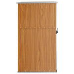 Garden Tool Shed Brown 88x89x161 cm Galvanised Steel 316208