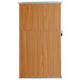 Garden Tool Shed Brown 88x89x161 cm Galvanised Steel 316208