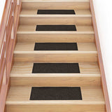 Stair Mats Self-adhesive 30 pcs 60x25 cm Dark Brown Rectangular 3365710
