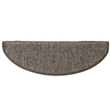 Stair Mats Self-adhesive Sisal-Look 15 pcs 65x21x4 cm Grey and Beige 326872
