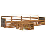 Outdoor Sofa Set 5 pcs Natural Solid Acacia Wood 3382987