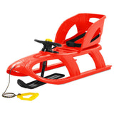 Sledge with Seat and Wheel Red 102.5x40x23 cm Polypropylene 93728