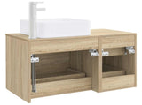 Bathroom Furniture Set 2 pcs Sonoma Oak Engineered Wood 3403978