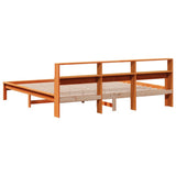 Bed Frame without Mattress Wax Brown 180x200 cm Super King Solid Wood Pine 3309730