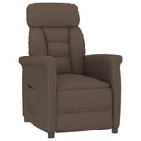 Recliner Chair Brown Dark brown 70.5 x 96.5 x 95 cm Fabric 348399