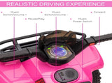 6V Kids Electric Ride on Car Toddlers Quad Bike All Terrain Vehicle Toy With Music for 18-36 months T3398P348305