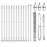 Welded Wire Fence with Concrete Base 25 x 1.6 m 3351522