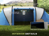 Camping Tent with 2 Bedrooms and Living Area, 3000mm Waterproof Family Tent, for Fishing Hiking T3398P349022