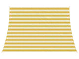 Sunshade Sail Yellow and White 4 / 5 x 4 m HDPE 42032865