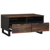 Coffee Table Brown and Black 80 x 54 x 40 cm Solid Acacia wood 4018021