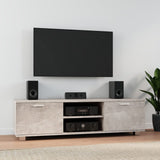 TV Cabinet Concrete Grey 140x40.5x35 cm Engineered Wood 342625