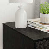 Cat Litter Box Enclosure Black Oak 47 x 59 x 42 cm 886272
