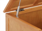 Storage Box with Storage 50 x 45 x 45 cm Solid Oak Wood 42000873