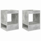 End Table 2 pcs Concrete Grey 40 x 40 x 56 cm Engineered Wood 890951
