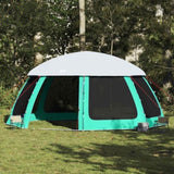 ZNTS Pool Tent with Removable Fly & Mesh Walls Sea Green 612x612 cm 4100638