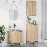Bathroom Furniture Set 3 pcs Sonoma oak Engineered wood 3393105