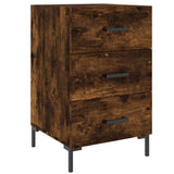 Bedside Cabinet Smoked Oak 40x40x66 cm Engineered Wood 827665