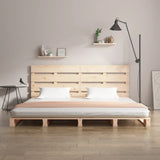 ZNTS Bed Frame without Mattress 160x200 cm Solid Wood Pine 3120142