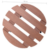 Plant Trolleys 4 pcs Brown 30x7,5 cm WPC 3143925
