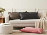 Cushion with Pillow HOUTEN 6 pcs Dark Grey Velvet 933533