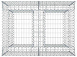 Gabion Raised Bed 2 pcs Silver 3422224