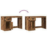 Desk with Drawer Old Wood 50 x 115 x 75 cm Engineered Wood 862822